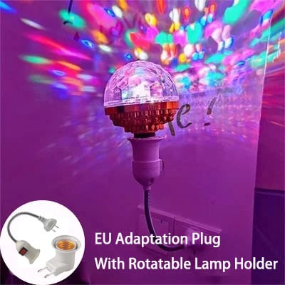 💥Begrüßen Sie Weihnachten mit 50 % Rabatt💥 Bunte rotierende Disco Ball Licht