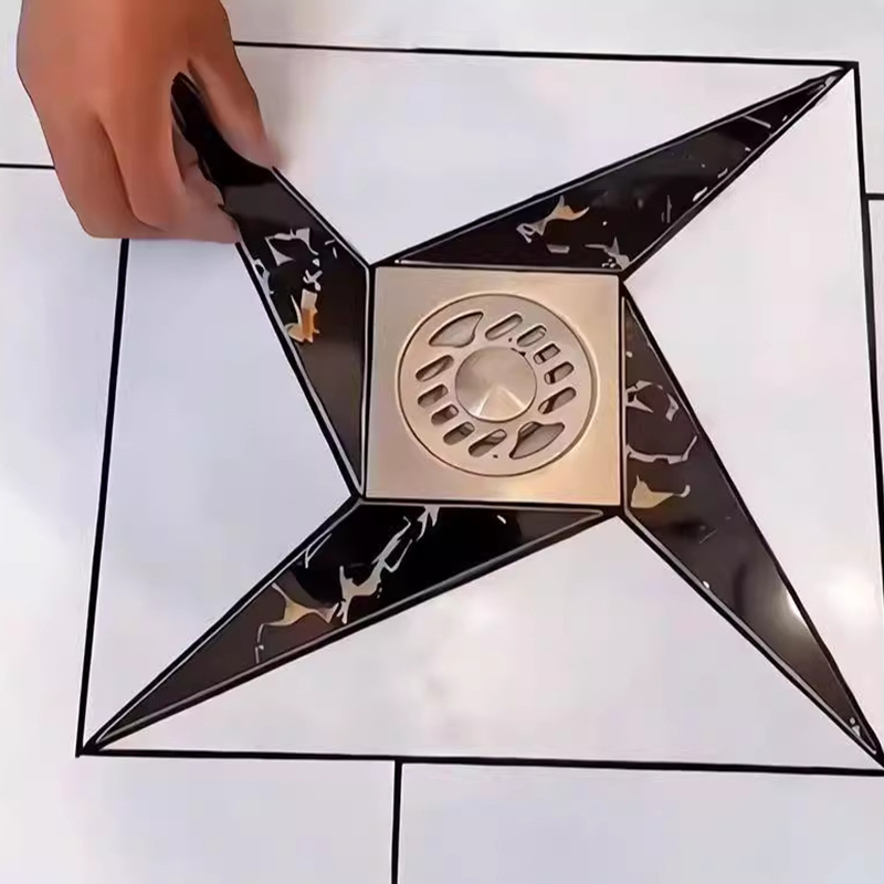 Multifunktionales Edelstahl-Bodenablauf-Messlineal