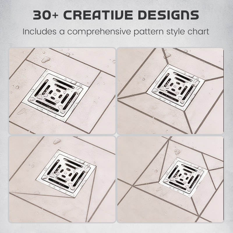 Multifunktionales Edelstahl-Bodenablauf-Messlineal