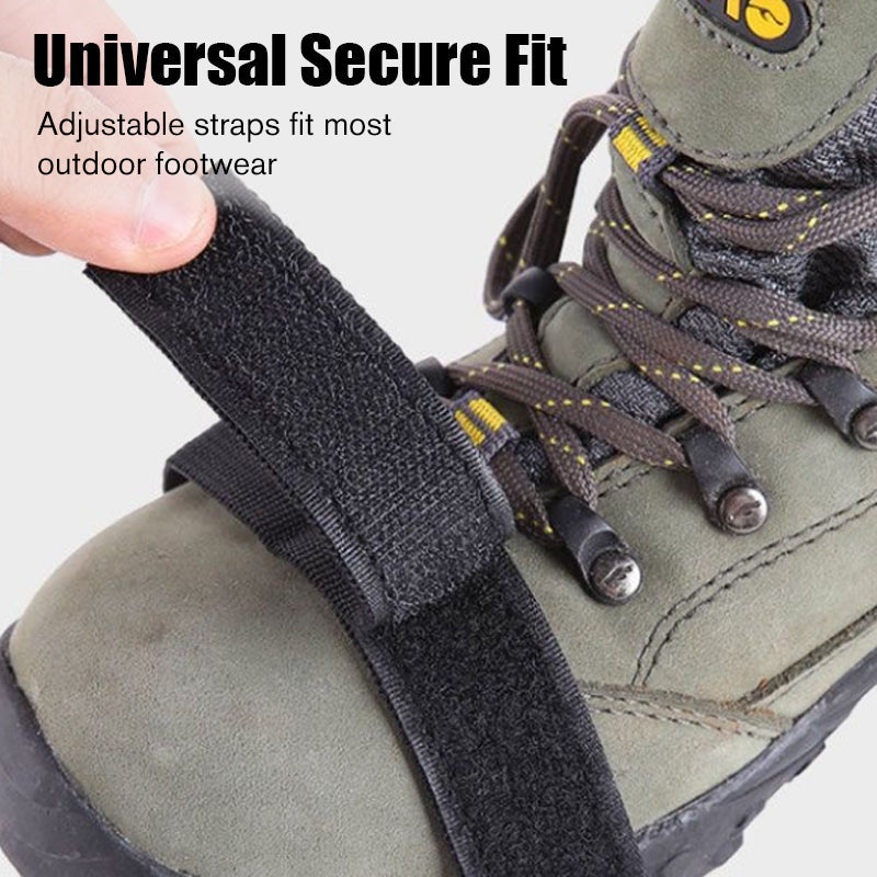 26-zähnige Eiskrallen für rutschfeste Überschuhspikes Bergsteigen, Schnee und Schlamm Rutschfeste Platten aus Edelstahl Schneekrallen aus Manganstahl