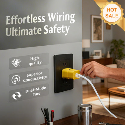 💥Bestseller-Werkzeuge 50 % Rabatt⚡Doppelt verwendbarer drehbarer 2-poliger elektrischer Stecker