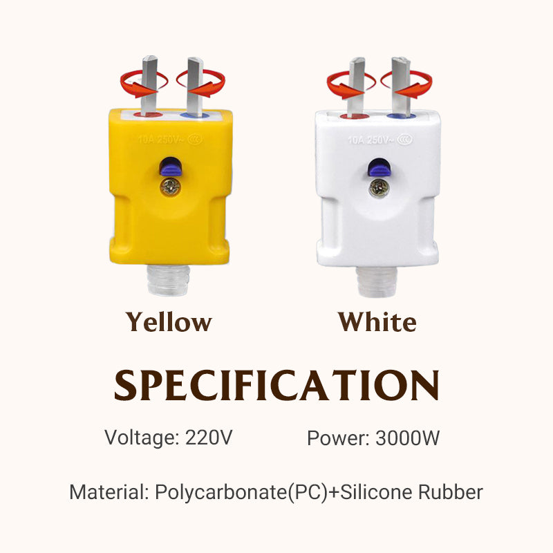 💥Bestseller-Werkzeuge 50 % Rabatt⚡Doppelt verwendbarer drehbarer 2-poliger elektrischer Stecker