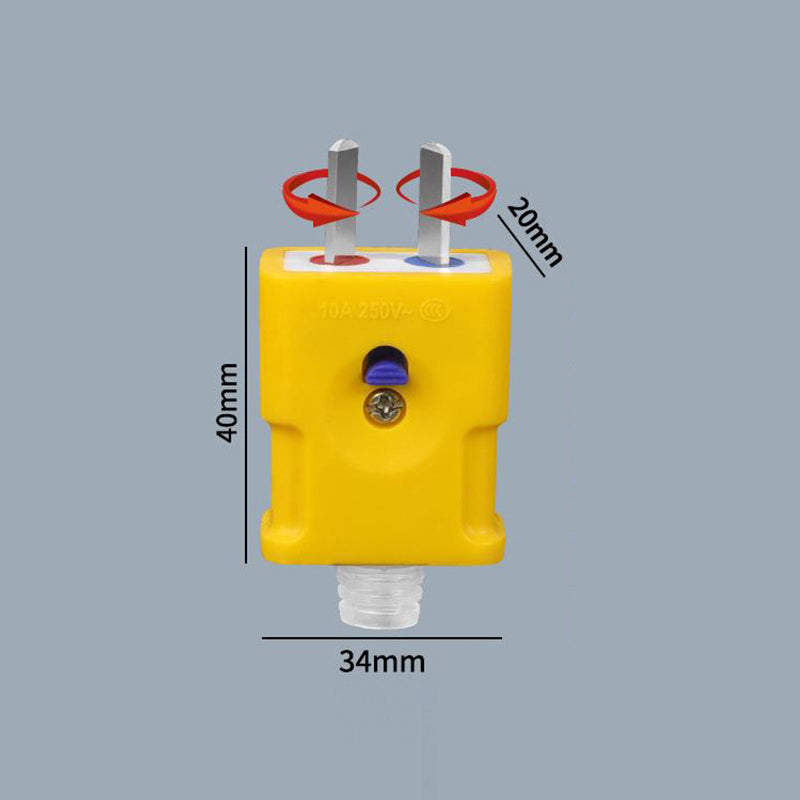 💥Bestseller-Werkzeuge 50 % Rabatt⚡Doppelt verwendbarer drehbarer 2-poliger elektrischer Stecker