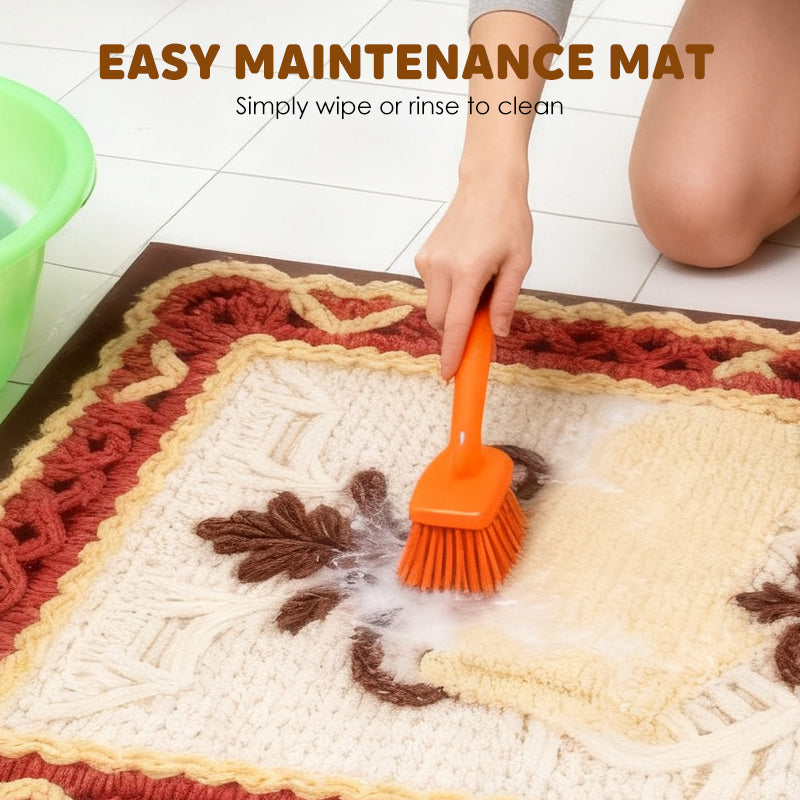 3D-Blumenmuster-Garn, saugfähige, rutschfeste Bodenmatte