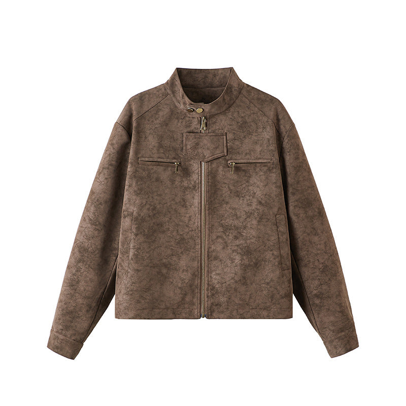 ❄️Herbst/Winter 2025 Bestseller🍂Damenmode-Lederfliegerjacke mit Stehkragen