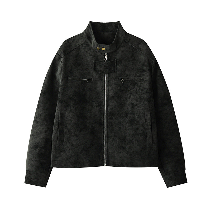 ❄️Herbst/Winter 2025 Bestseller🍂Damenmode-Lederfliegerjacke mit Stehkragen