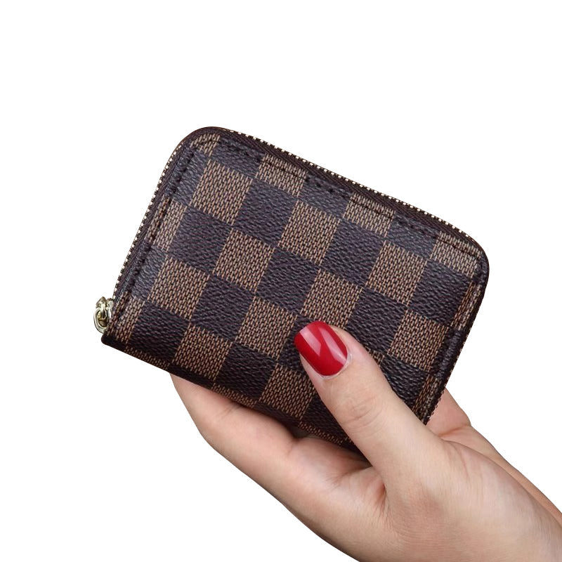 RFID-blockierende Kreditkarten-Reißverschlussbrieftasche