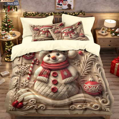 🔥Black-Friday-Mega-Angebot – 50 % Rabatt!🔥Festliches Weihnachts 3-teiliges Bettwäsche-Set