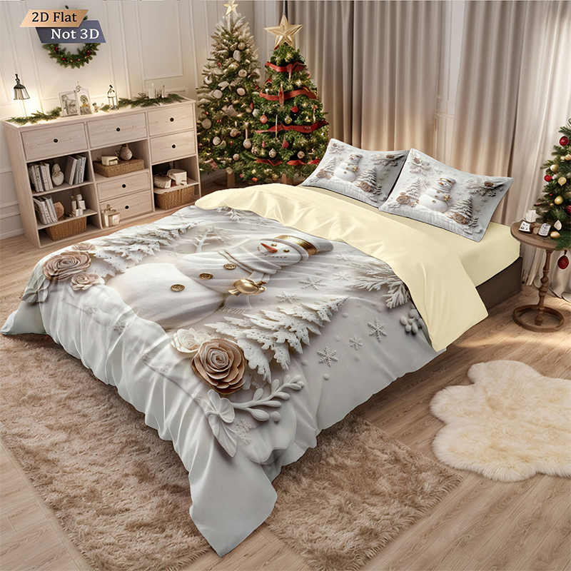 🔥Black-Friday-Mega-Angebot – 50 % Rabatt!🔥Festliches Weihnachts 3-teiliges Bettwäsche-Set