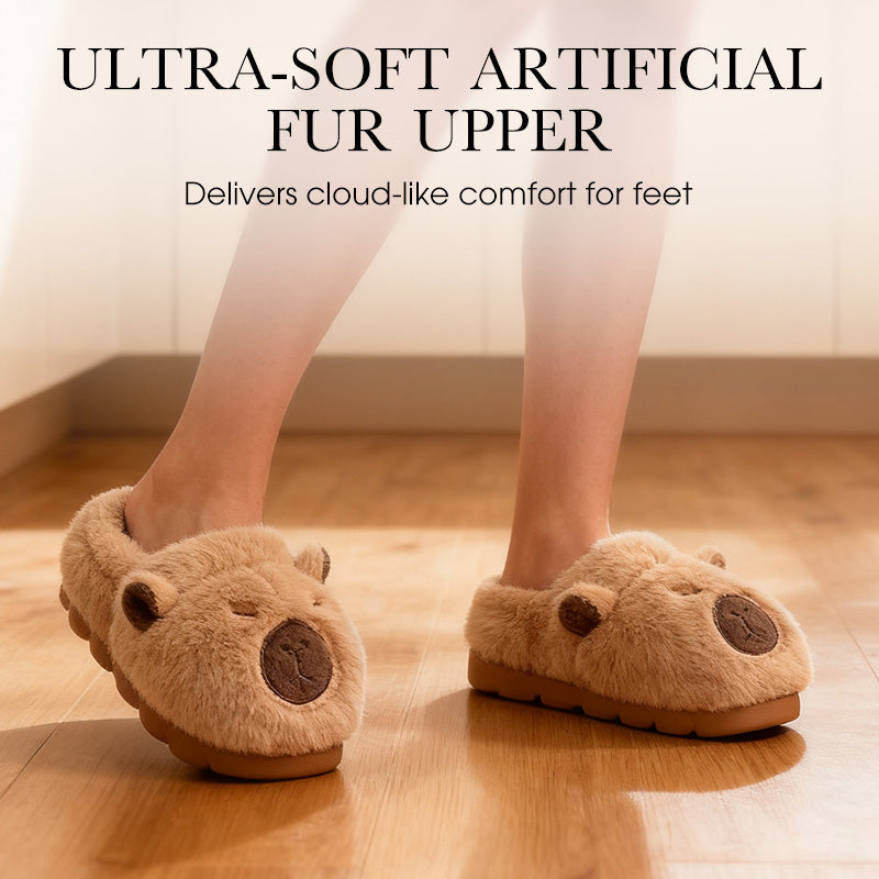 🎁HEISSER VERKAUF 50 % RABATT🎁—🐾Warme, rutschfeste Capybara-Hausschuhe für drinnen