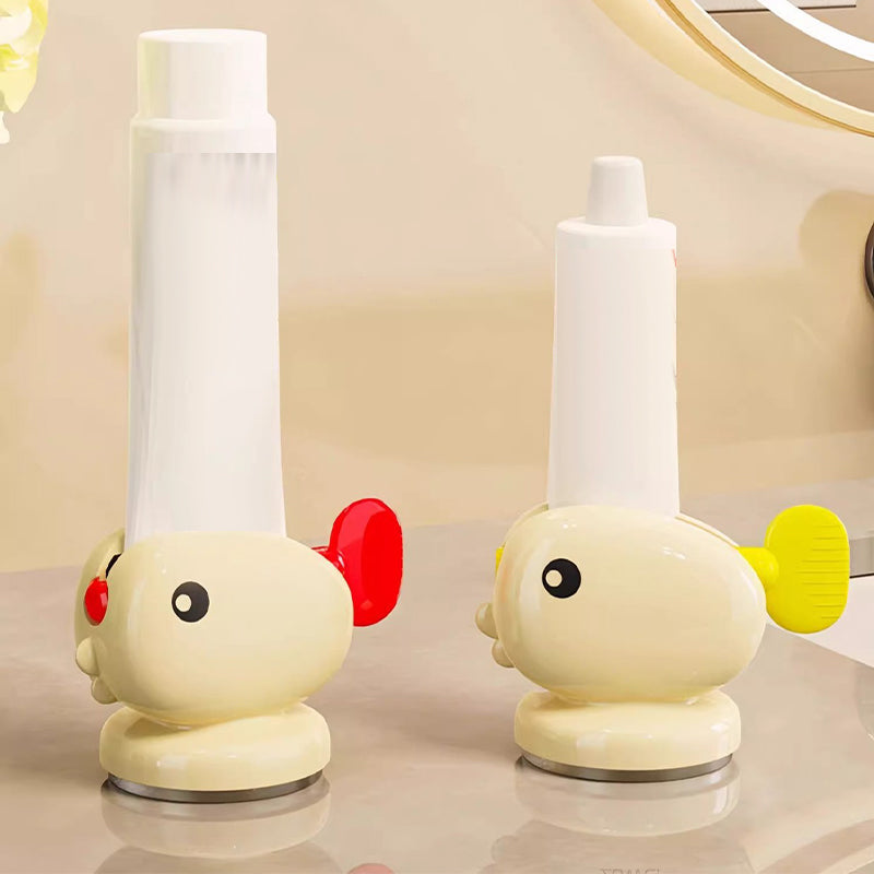 📢 📢Sonderangebot 2026: Zwei zum Preis von einem！💥Adorable Goldfisch Saugnapf Zahnpasta Squeezer