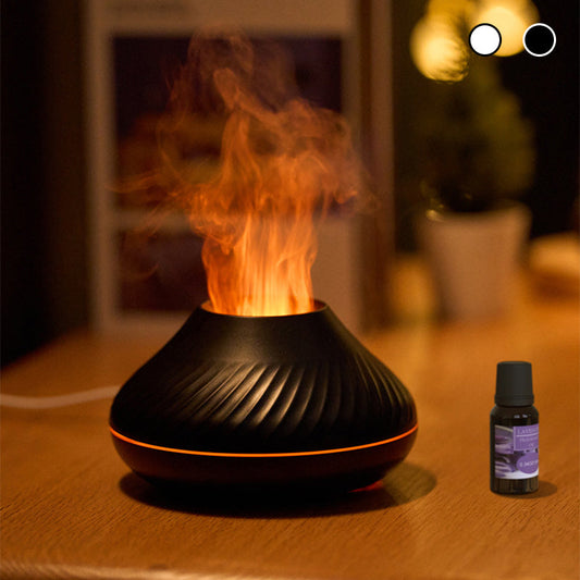 USB-Farbiger Simulierter Flammen-Silent-Aromatherapie-Diffusor