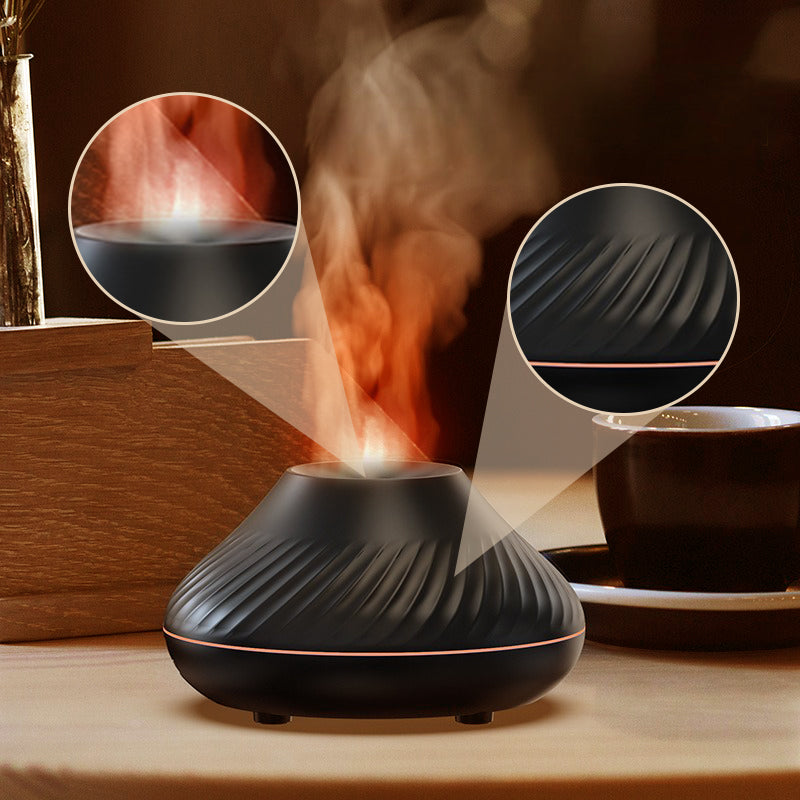 USB-Farbiger Simulierter Flammen-Silent-Aromatherapie-Diffusor