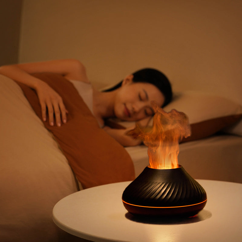 USB-Farbiger Simulierter Flammen-Silent-Aromatherapie-Diffusor