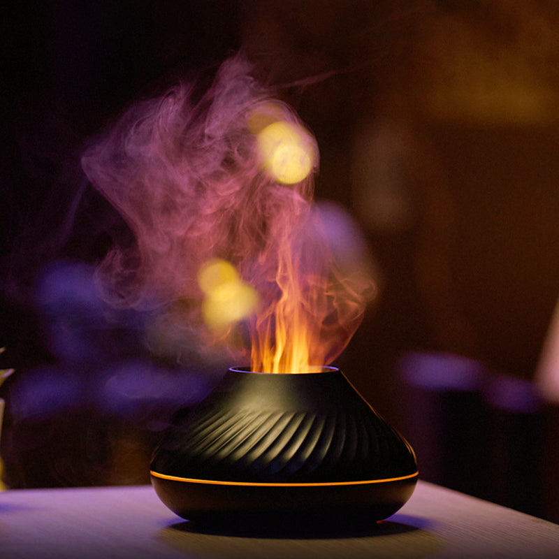 USB-Farbiger Simulierter Flammen-Silent-Aromatherapie-Diffusor