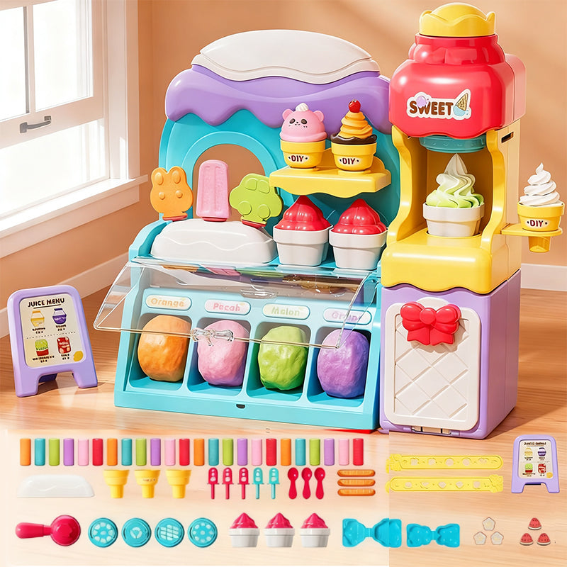 🎄 Weihnachtsaktionen 🎄——💖DIY-Eiscreme-Knete-Set für Kinder