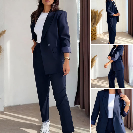 💖 Black Friday 50% Rabatt für eine begrenzte Zeit 🔥Damen-Zweiteiler: Klassischer Blazer & Hose🚀Versandkostenfrei