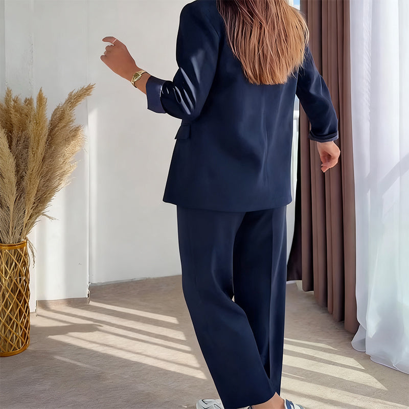 💖 Black Friday 50% Rabatt für eine begrenzte Zeit 🔥Damen-Zweiteiler: Klassischer Blazer & Hose🚀Versandkostenfrei