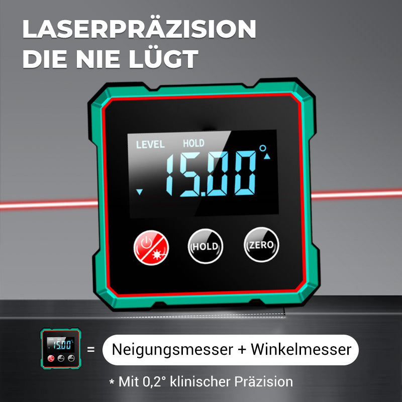 2-in-1 Magnetischer digitaler Laser-Neigungsmesser