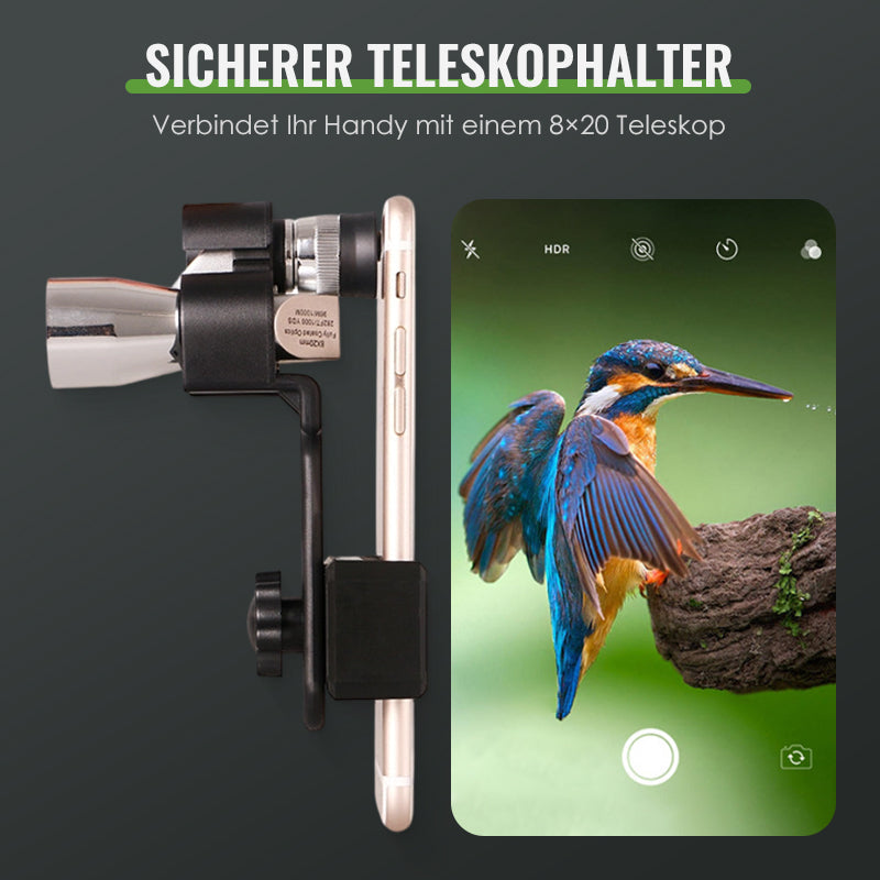Verstellbare Handyhalterung für Mini 8×20 Monokular