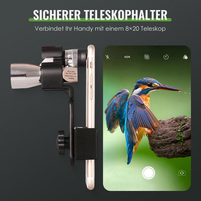 Verstellbare Handyhalterung für Mini 8×20 Monokular