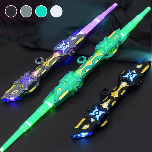 2-in-1-Lichtschwert mit einziehbarer Klinge und Soundeffekten