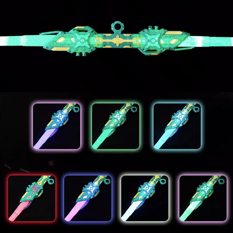 2-in-1-Lichtschwert mit einziehbarer Klinge und Soundeffekten