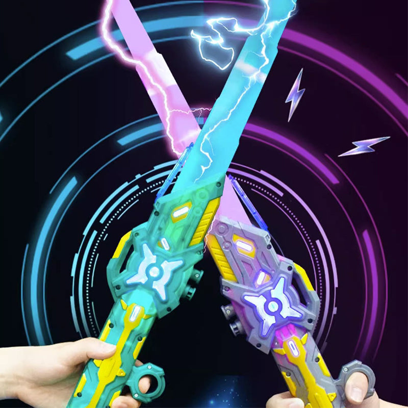 2-in-1-Lichtschwert mit einziehbarer Klinge und Soundeffekten