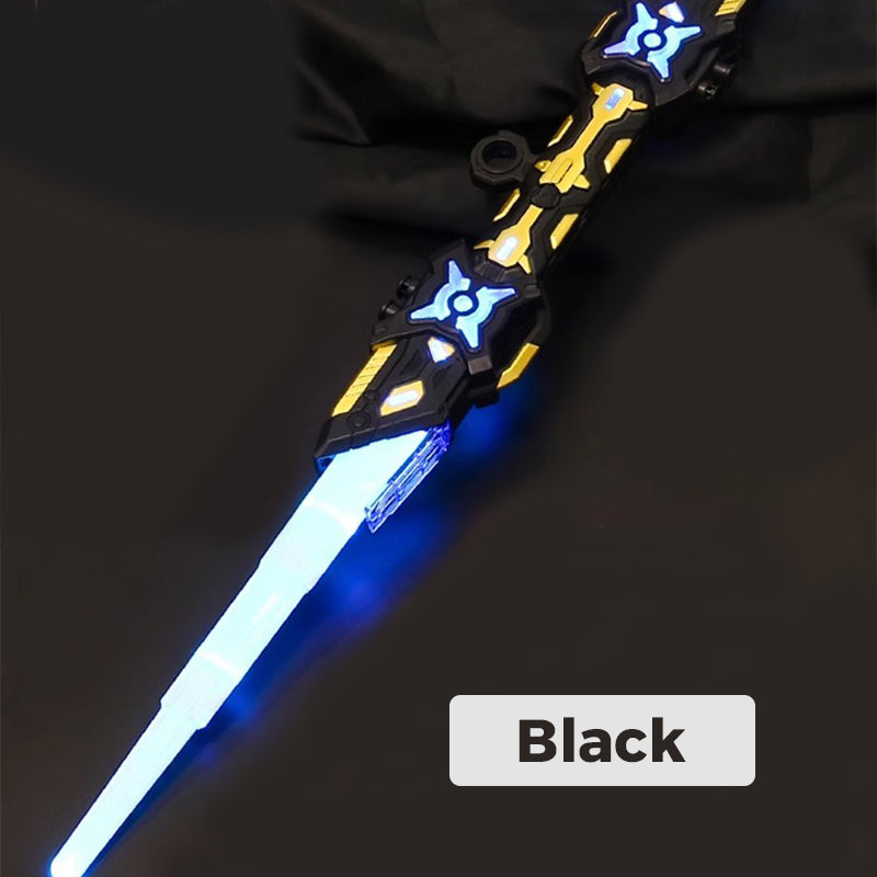 2-in-1-Lichtschwert mit einziehbarer Klinge und Soundeffekten