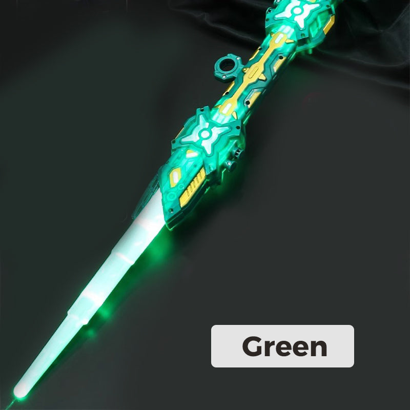 2-in-1-Lichtschwert mit einziehbarer Klinge und Soundeffekten