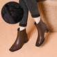 Vintage-Chic-Stiefeletten mit eckiger Spitze und klobigem Absatz