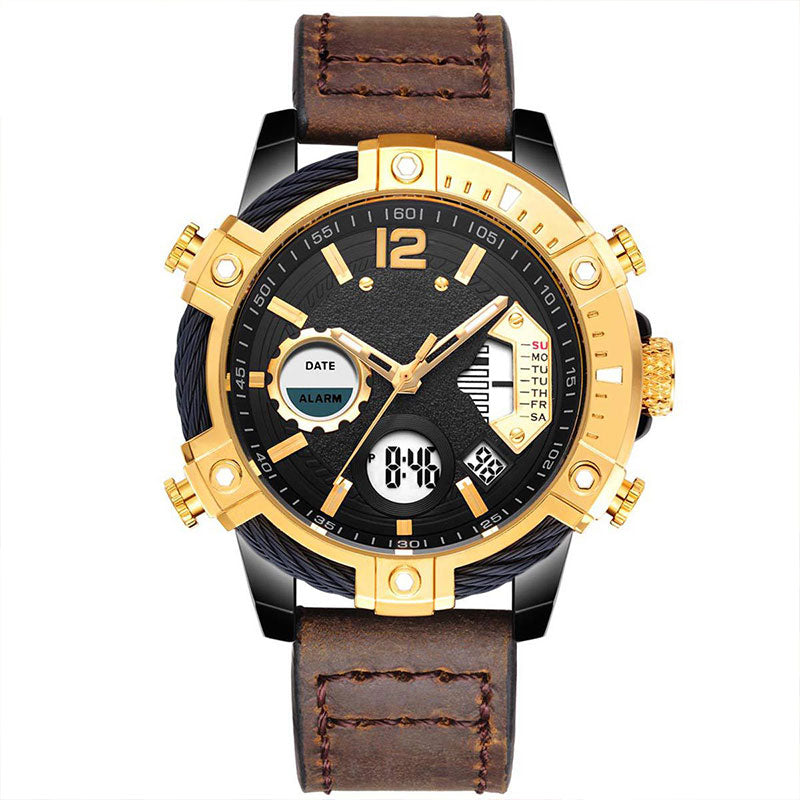 ⏰Black Friday Sale 50 % RABATT💥💥Multifunktionale Herren-Quarz-Sportuhr mit zwei Displays, wasserdicht bis 3 ATM