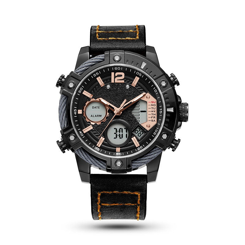 ⏰Black Friday Sale 50 % RABATT💥💥Multifunktionale Herren-Quarz-Sportuhr mit zwei Displays, wasserdicht bis 3 ATM