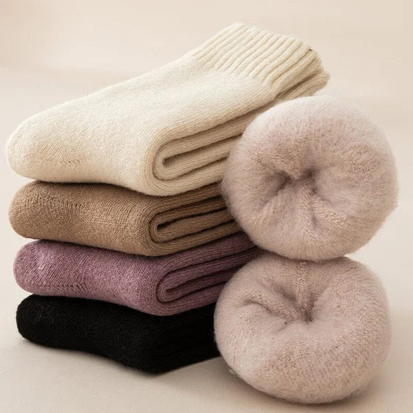 Nyzfexk Damen-Socken, halbhohe, solide, weiche, bequeme, warme Socken für Herbst und Winter