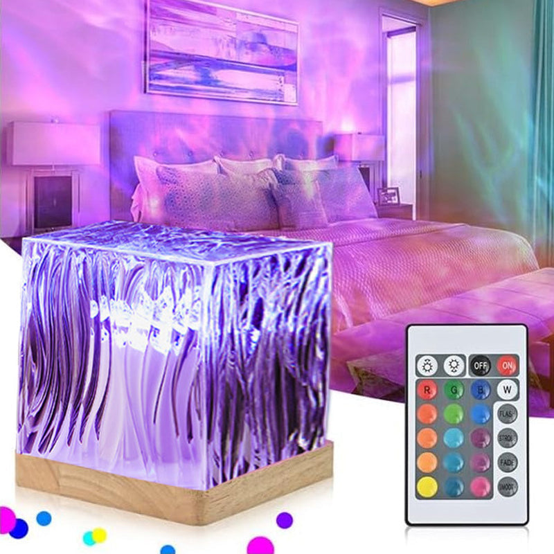 🌊 50% RABATT! 💡 LED-Stimmungslicht mit Wasserwellen-Effekt – Dynamische Farben, beruhigend & fernbedienbar – Perfekt für Schlafzimmer, Party & Entspannung 🌙