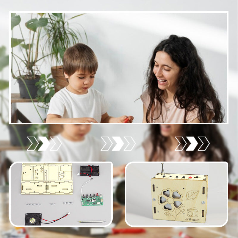 💥BLACK FRIDAY SALE 50 % RABATT💥 Pädagogisches Kinderspielzeug – DIY Mini-Radio