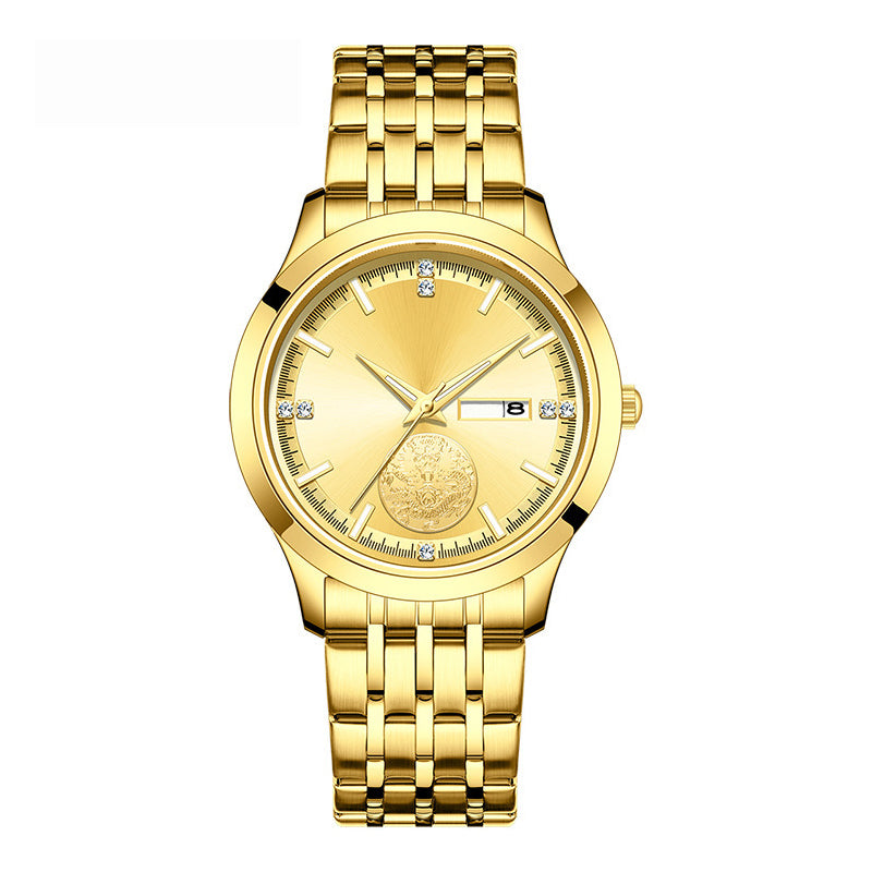 🎄🎁Weihnachts-Sonderangebot: 50 % Rabatt💥Luxuriöse Schweizer Automatikuhr aus Gold für Paare