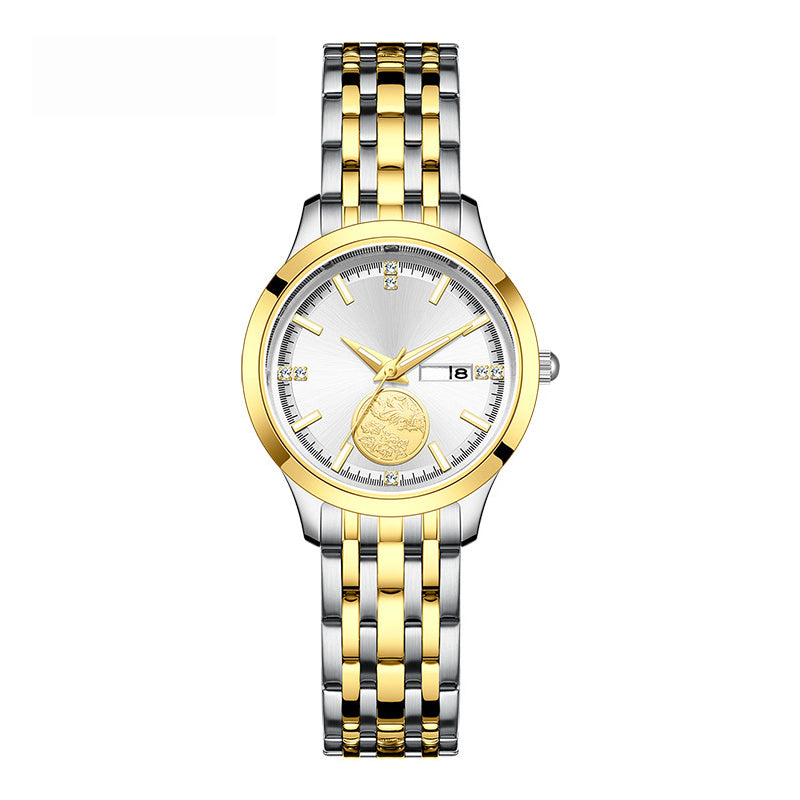 🎄🎁Weihnachts-Sonderangebot: 50 % Rabatt💥Luxuriöse Schweizer Automatikuhr aus Gold für Paare
