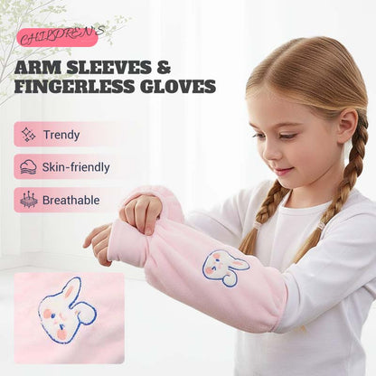 2-in-1-Armstulpen und fingerlose Handschuhe für Kinder