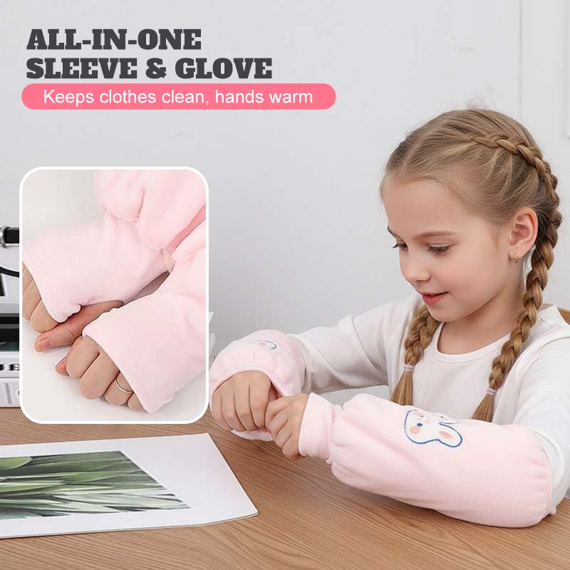 2-in-1-Armstulpen und fingerlose Handschuhe für Kinder