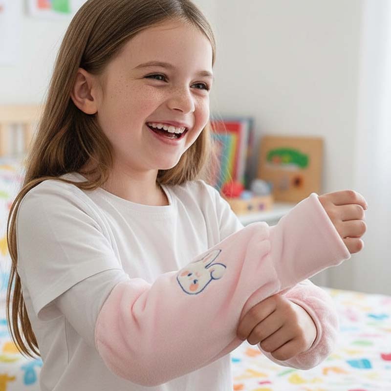 2-in-1-Armstulpen und fingerlose Handschuhe für Kinder