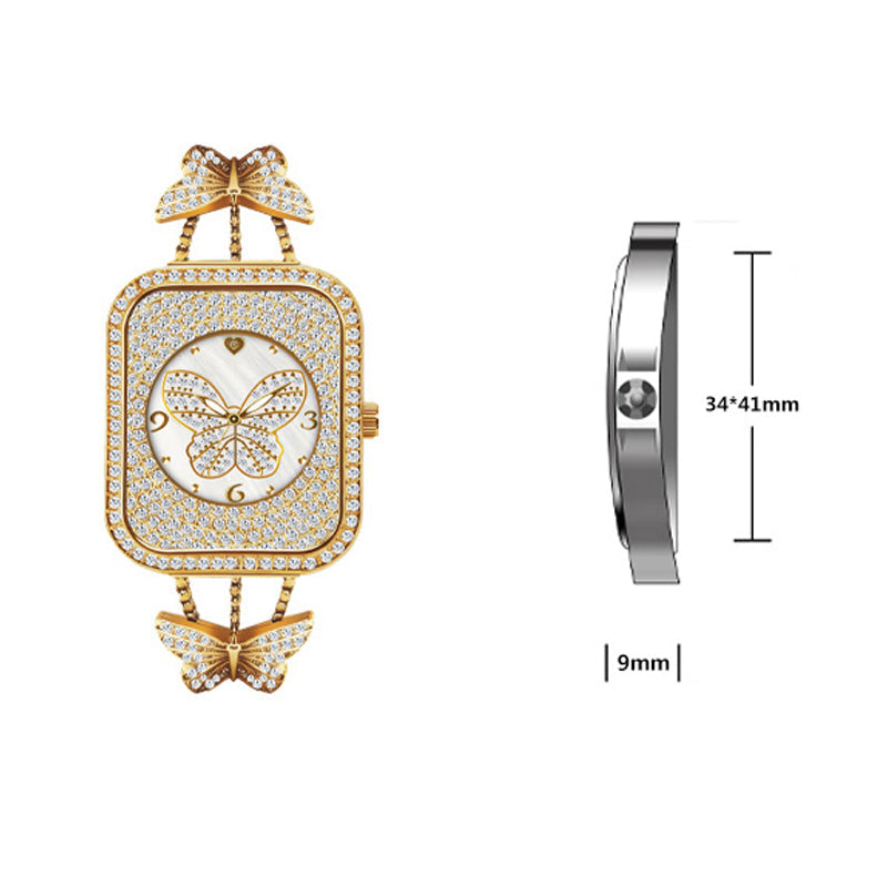 🦋 Heißer Verkauf 50 % Rabatt💎Elegante Schmetterlings-Schmuckuhr für Damen