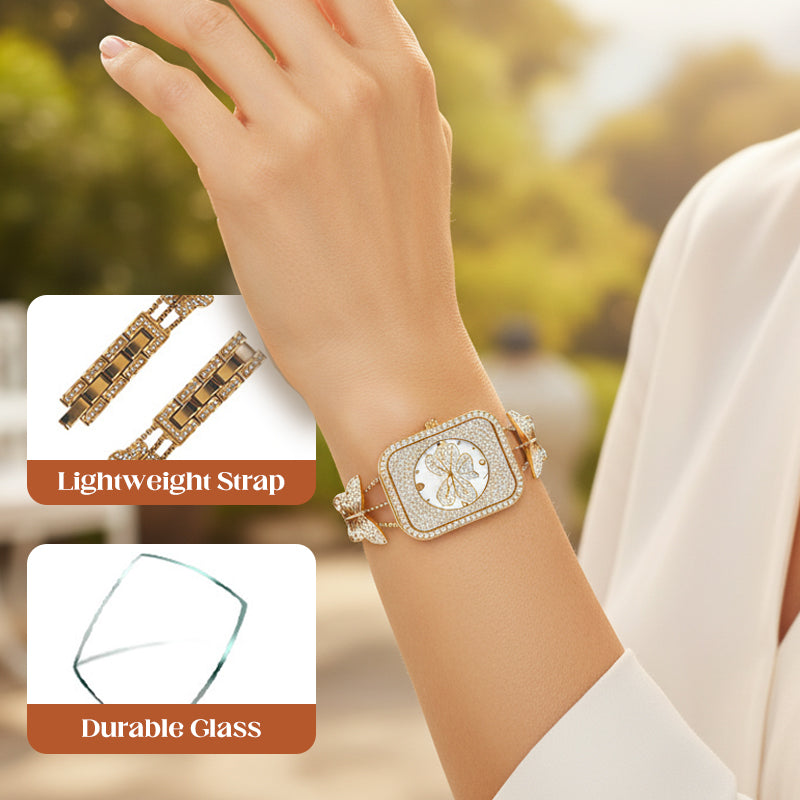 🦋 Heißer Verkauf 50 % Rabatt💎Elegante Schmetterlings-Schmuckuhr für Damen