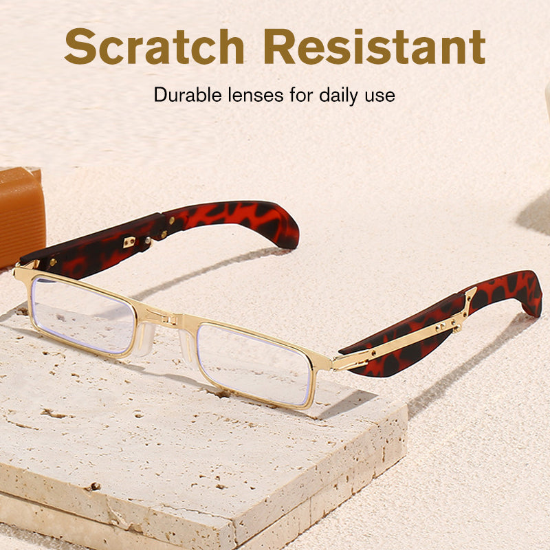 🔥Heißer Verkauf🔥Faltbare Blaulichtfilter-Lesebrille mit Etui👓