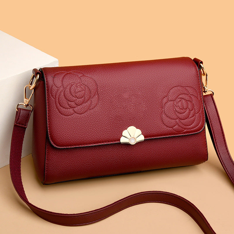 ⏰Black Friday Sale 50 % RABATT💥💥Elegante Damen-Umhängetasche mit Blumenprägung