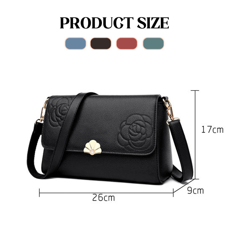 ⏰Black Friday Sale 50 % RABATT💥💥Elegante Damen-Umhängetasche mit Blumenprägung