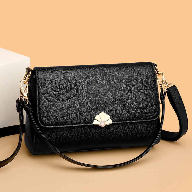 ⏰Black Friday Sale 50 % RABATT💥💥Elegante Damen-Umhängetasche mit Blumenprägung