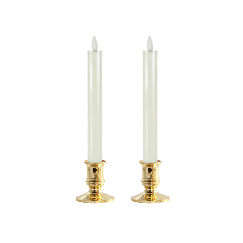 Lange LED-Kerze mit Fernbedienung und flackernder Flamme