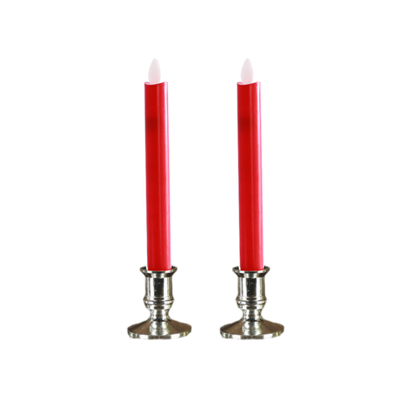 Lange LED-Kerze mit Fernbedienung und flackernder Flamme