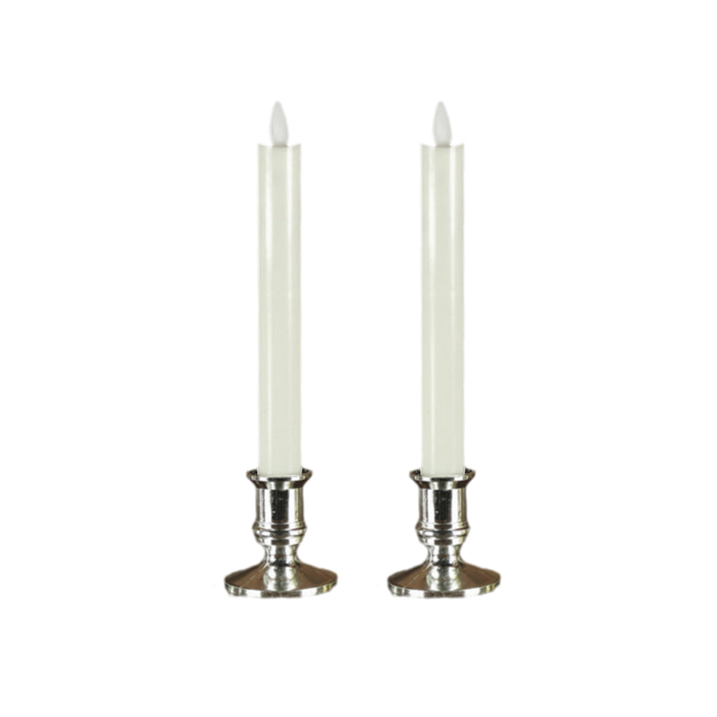 Lange LED-Kerze mit Fernbedienung und flackernder Flamme